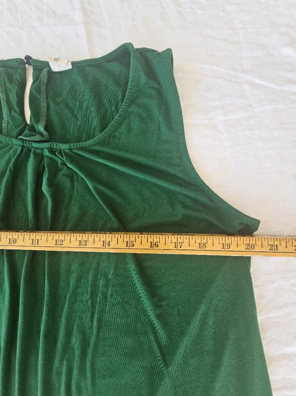 Igenjun Sleeveless Women's Tank Top in Deep Green Size 2XL - Picture 4 of 7